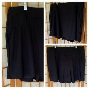 Greg Norman Collection Black Athletic Activewear Skirt Skort SZ XL
